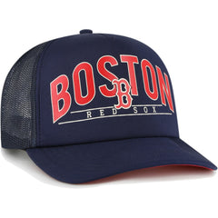 Navy Boston Red Sox '47 Backhaul Foam Trucker Snapback Hat