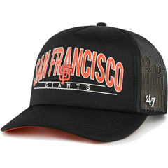 Black San Francisco Giants '47 Backhaul Foam Trucker Snapback Hat