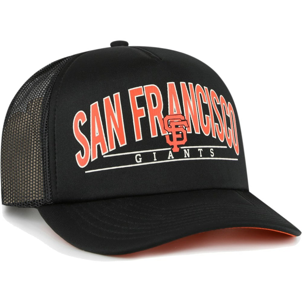 Black San Francisco Giants '47 Backhaul Foam Trucker Snapback Hat