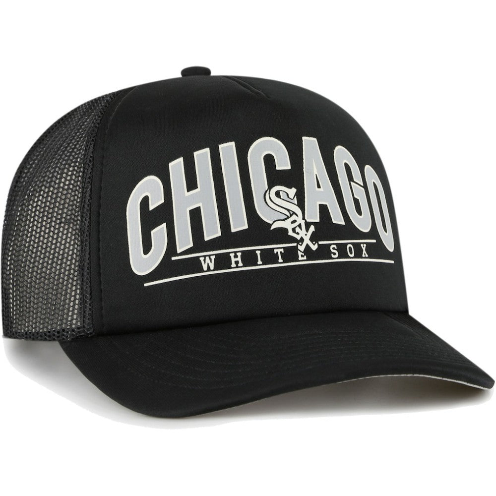 Black Chicago White Sox '47 Backhaul Foam Trucker Snapback Hat