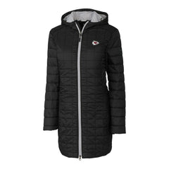Cutter & Buck Women's Rainier Primaloft Eco Hooded Long Lightweight Coat - Kansas City Chiefs