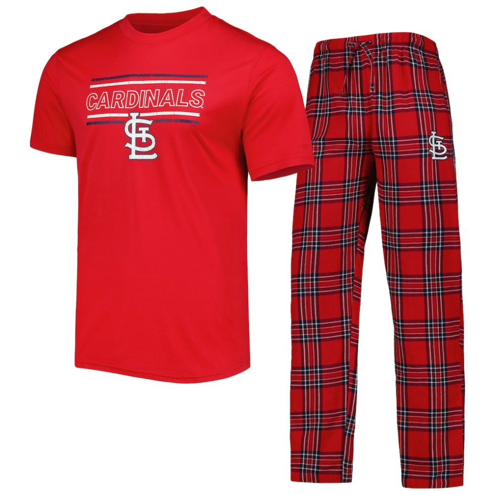 Red/Navy St. Louis Cardinals Concepts Sport Badge Top & Pants Sleep Set