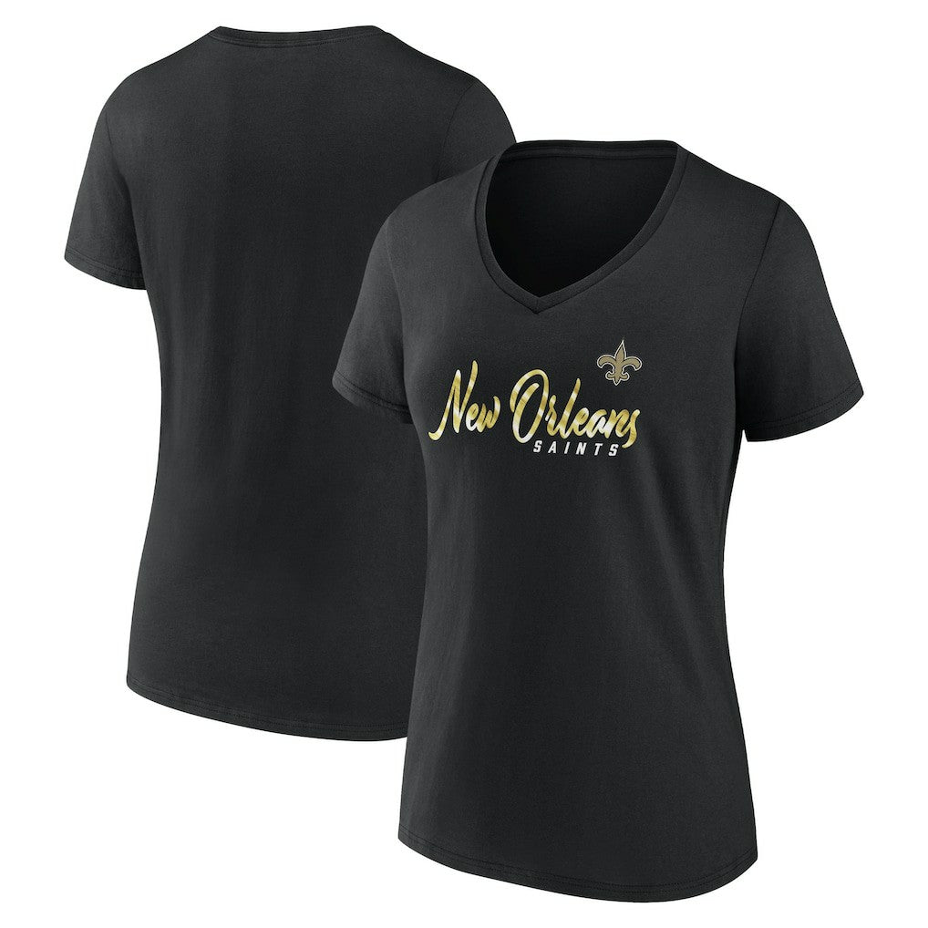 Women's Shine Time V-Neck T-Shirt - New Orleans Saints T-shirts