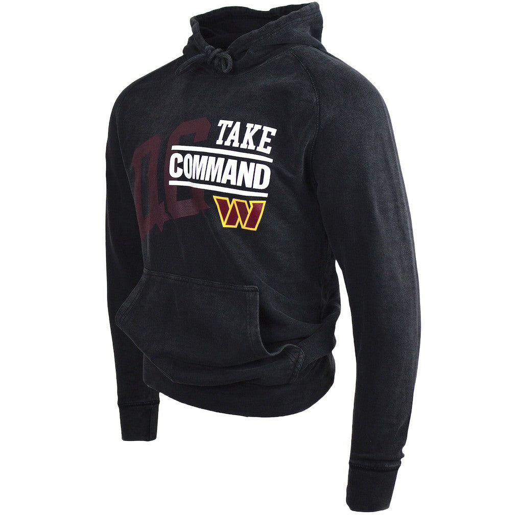 Take Command  DC PROPER Unisex Mineral Wash Vintage Pullover Hoodie - Washington Commanders Hoodies