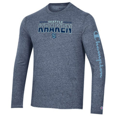 NHL Seattle Kraken Champion Tri-Blend Long Sleeve T-Shirt