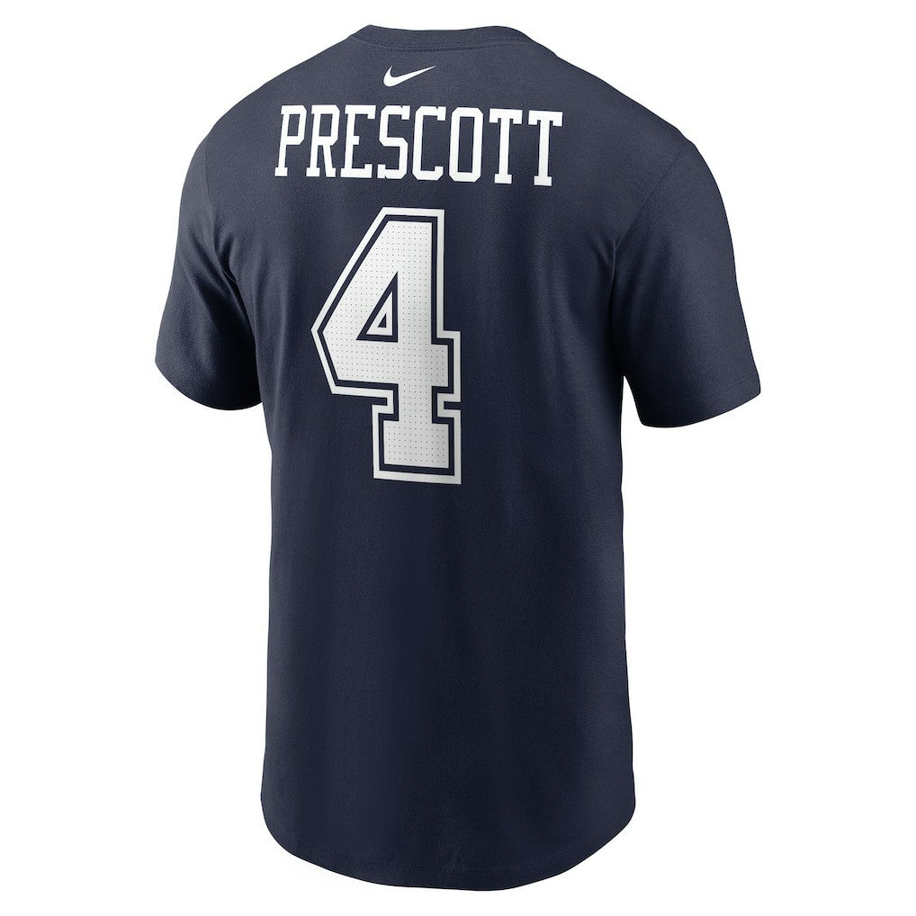 Dak Prescott  Player Name & Number T-Shirt - Dallas Cowboys T-shirts