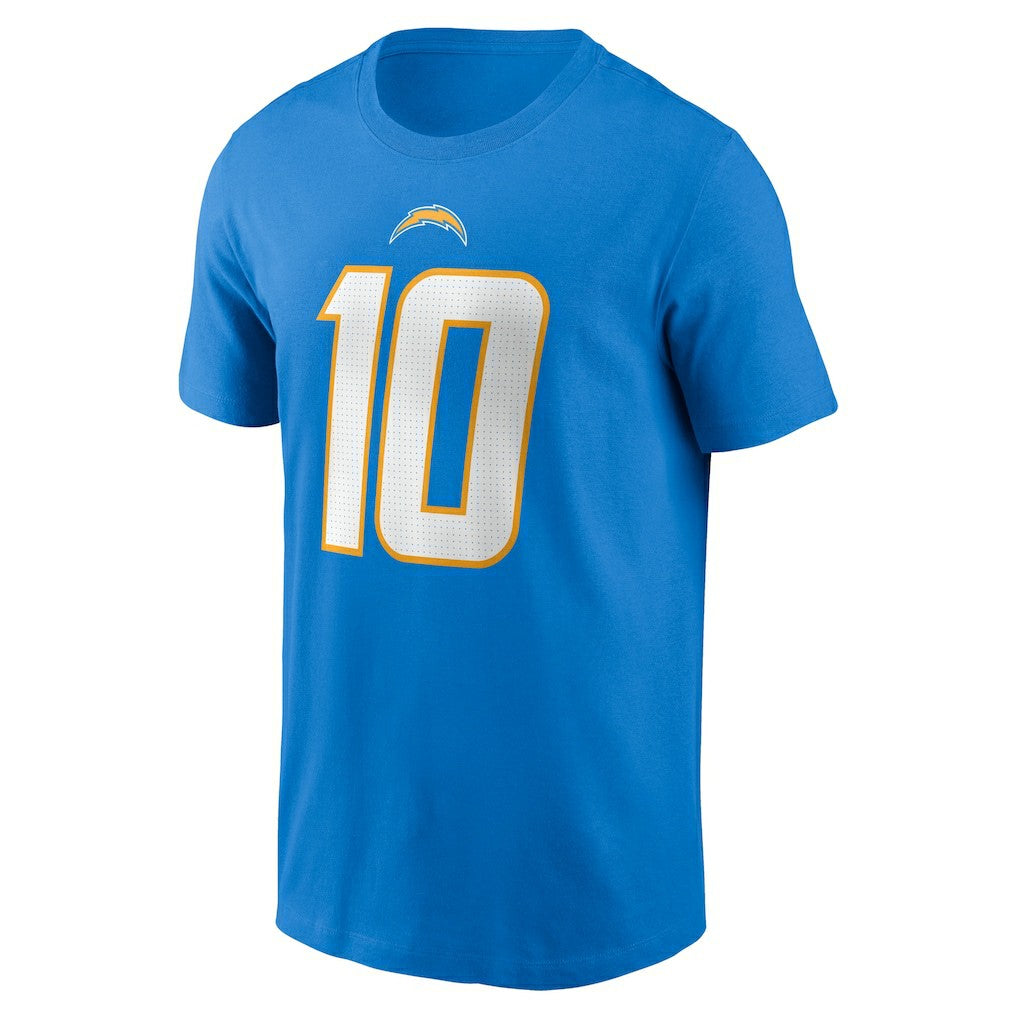 Justin Herbert  Player Name & Number T-Shirt - Los Angeles Chargers T-shirts