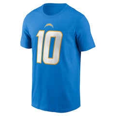 Justin Herbert  Player Name & Number T-Shirt - Los Angeles Chargers T-shirts