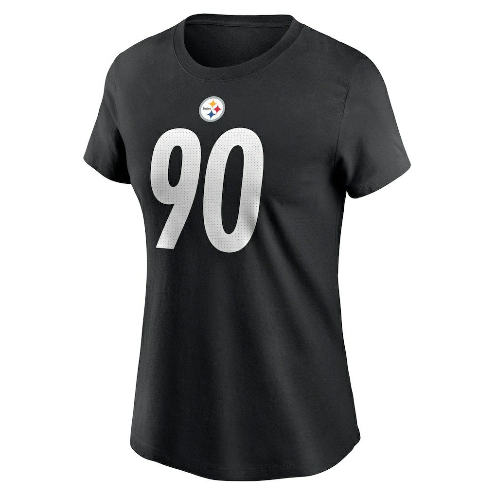 T.J. Watt  Women's Player Name & Number T-Shirt - Pittsburgh Steelers T-shirts