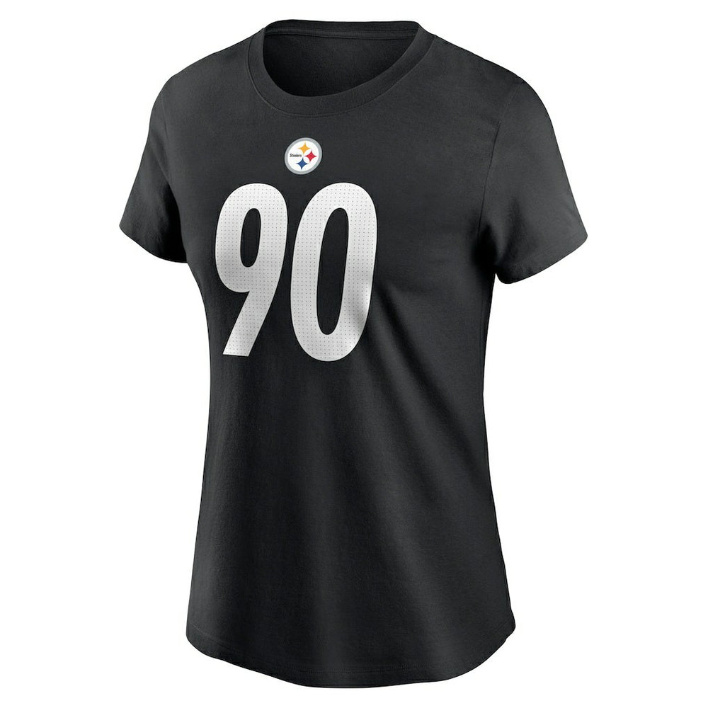 T.J. Watt  Women's Player Name & Number T-Shirt - Pittsburgh Steelers T-shirts