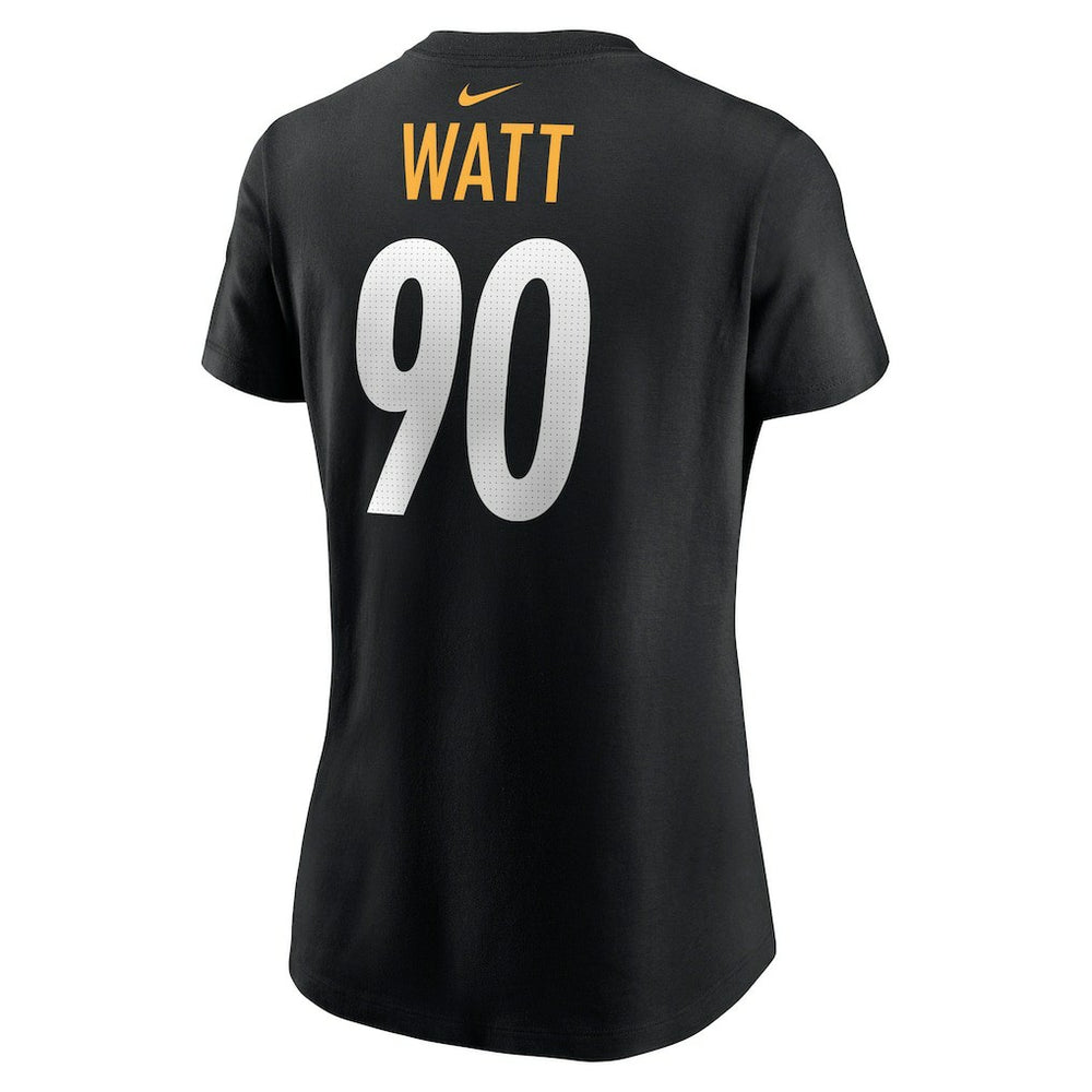 T.J. Watt  Women's Player Name & Number T-Shirt - Pittsburgh Steelers T-shirts