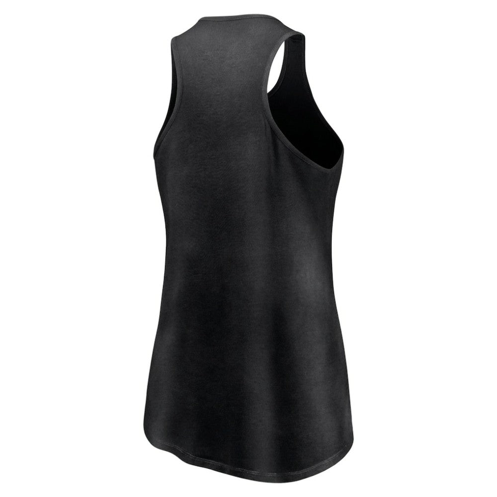 Black Chicago White Sox Fanatics Women's Simplicity Swing Racerback Scoop Neck Tank Top