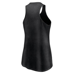 Black Chicago White Sox Fanatics Women's Simplicity Swing Racerback Scoop Neck Tank Top
