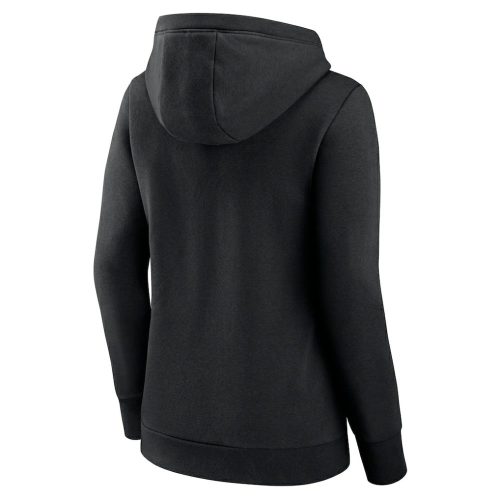 Black Chicago White Sox Fanatics Women's Simplicity Crossover V-Neck Pullover Hoodie