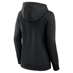 Black Chicago White Sox Fanatics Women's Simplicity Crossover V-Neck Pullover Hoodie