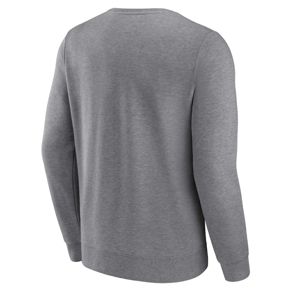 Heather Gray Milwaukee Brewers Fanatics Simplicity Pullover Sweatshirt