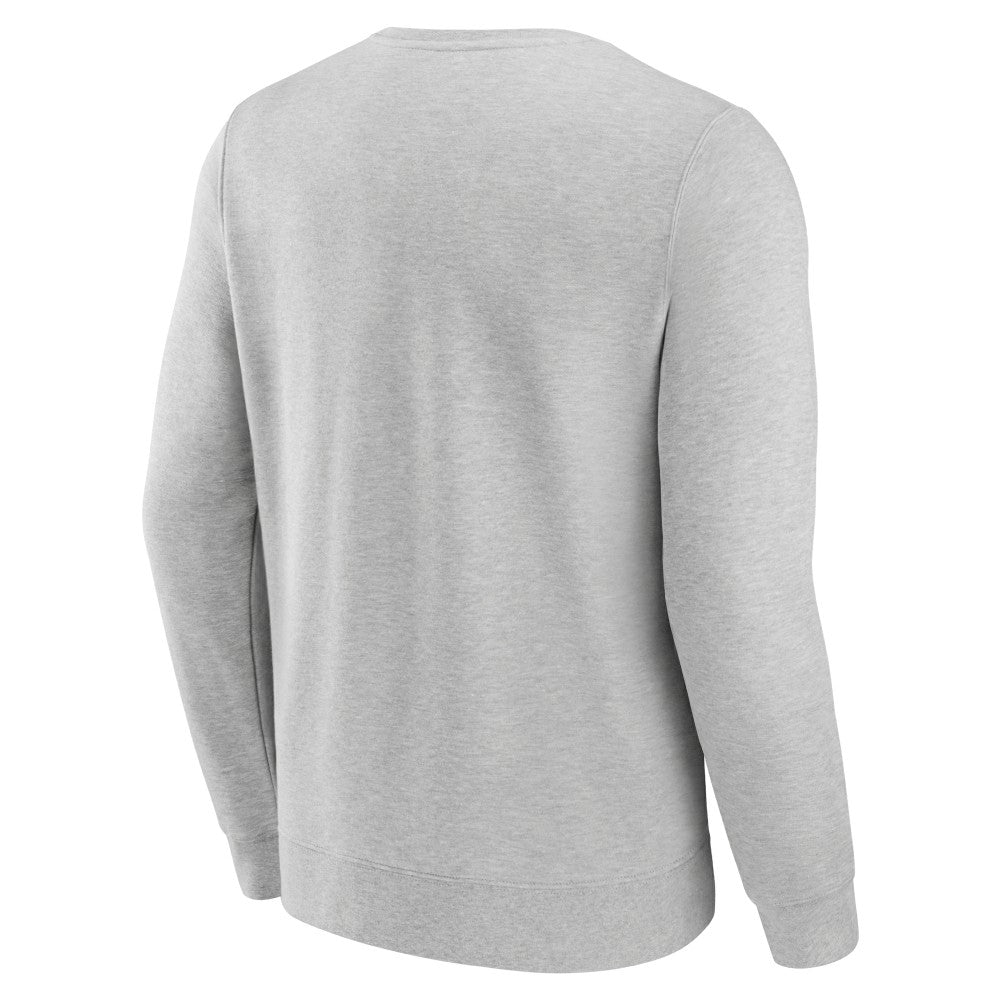 Heather Gray New York Mets Fanatics Simplicity Pullover Sweatshirt