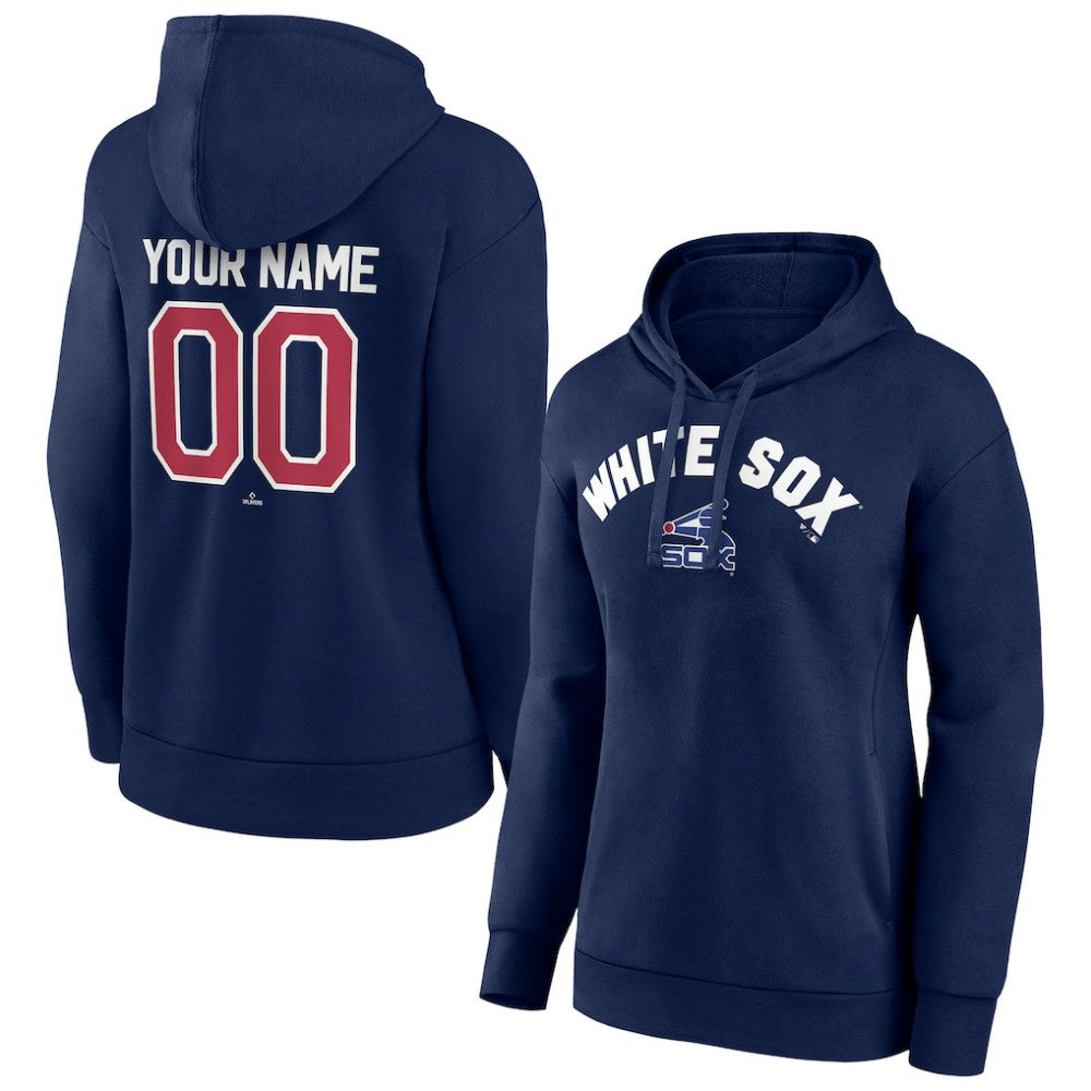 Navy Chicago White Sox Women's Personalized Cooperstown Collection Winning Streak Pullover Hoodie
