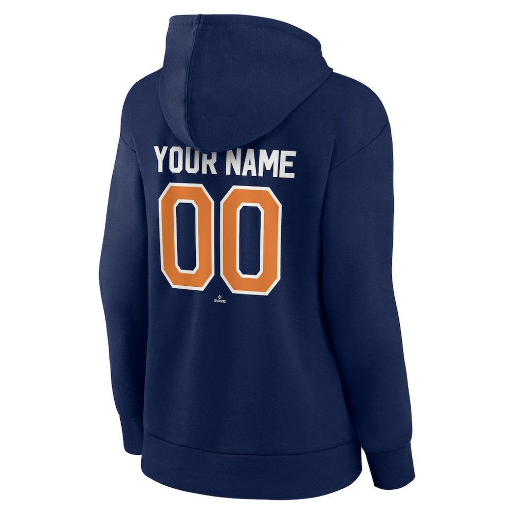Navy San Diego Padres Women's Personalized Cooperstown Collection Winning Streak Pullover Hoodie