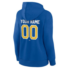 Royal Seattle Mariners Women's Personalized Cooperstown Collection Winning Streak Pullover Hoodie