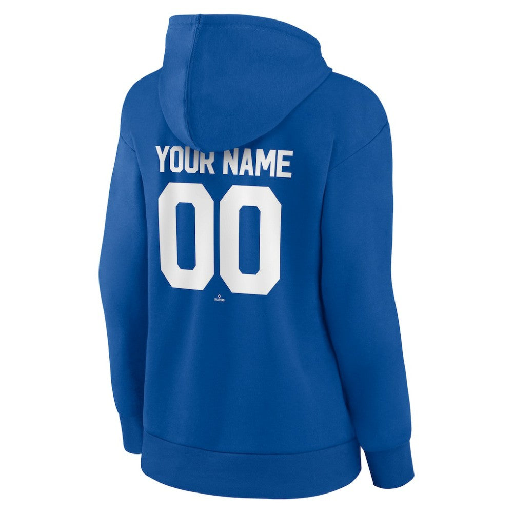Royal Los Angeles Dodgers Women's Personalized Team Winning Streak Pullover Hoodie