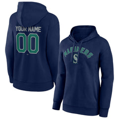 Navy Seattle Mariners Women's Personalized Team Winning Streak Pullover Hoodie