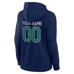 Navy Seattle Mariners Women's Personalized Team Winning Streak Pullover Hoodie