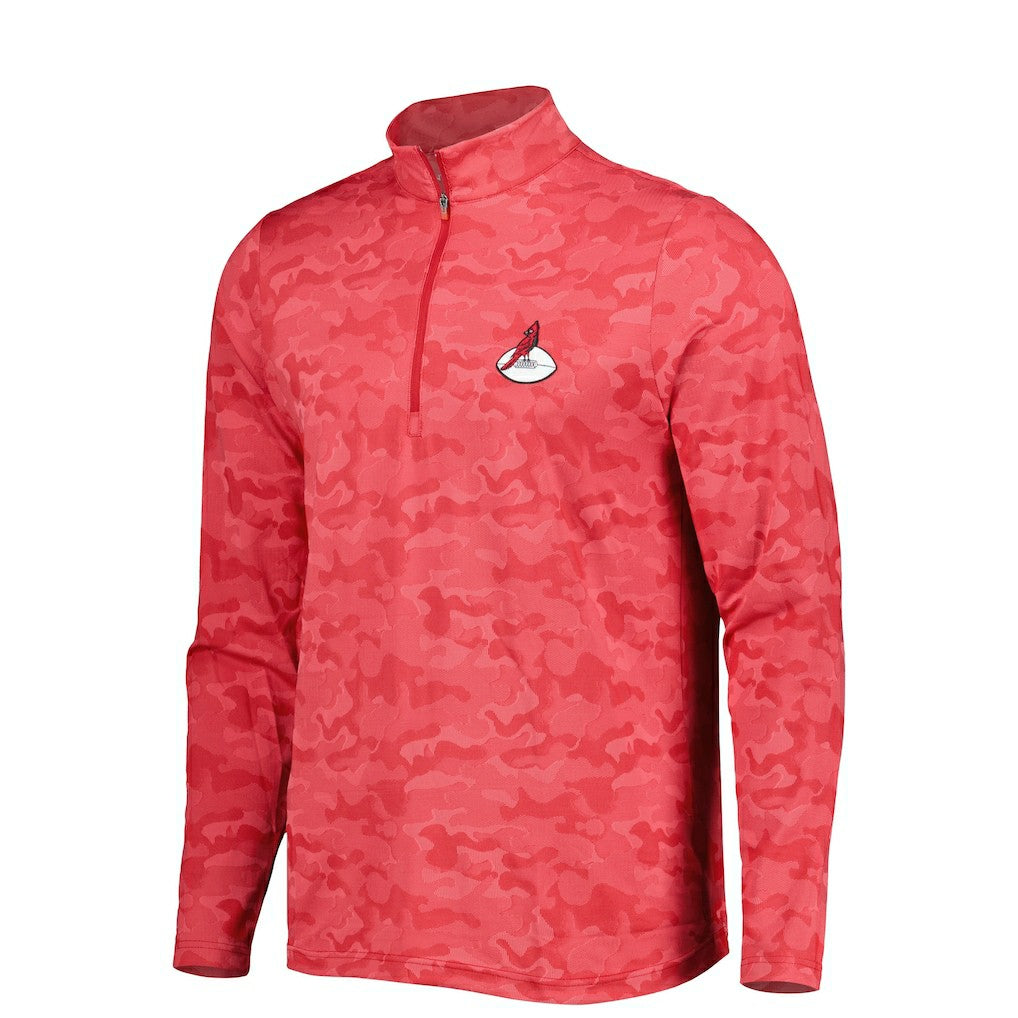 Antigua Brigade Throwback Quarter-Zip Top - Arizona Cardinals Tops