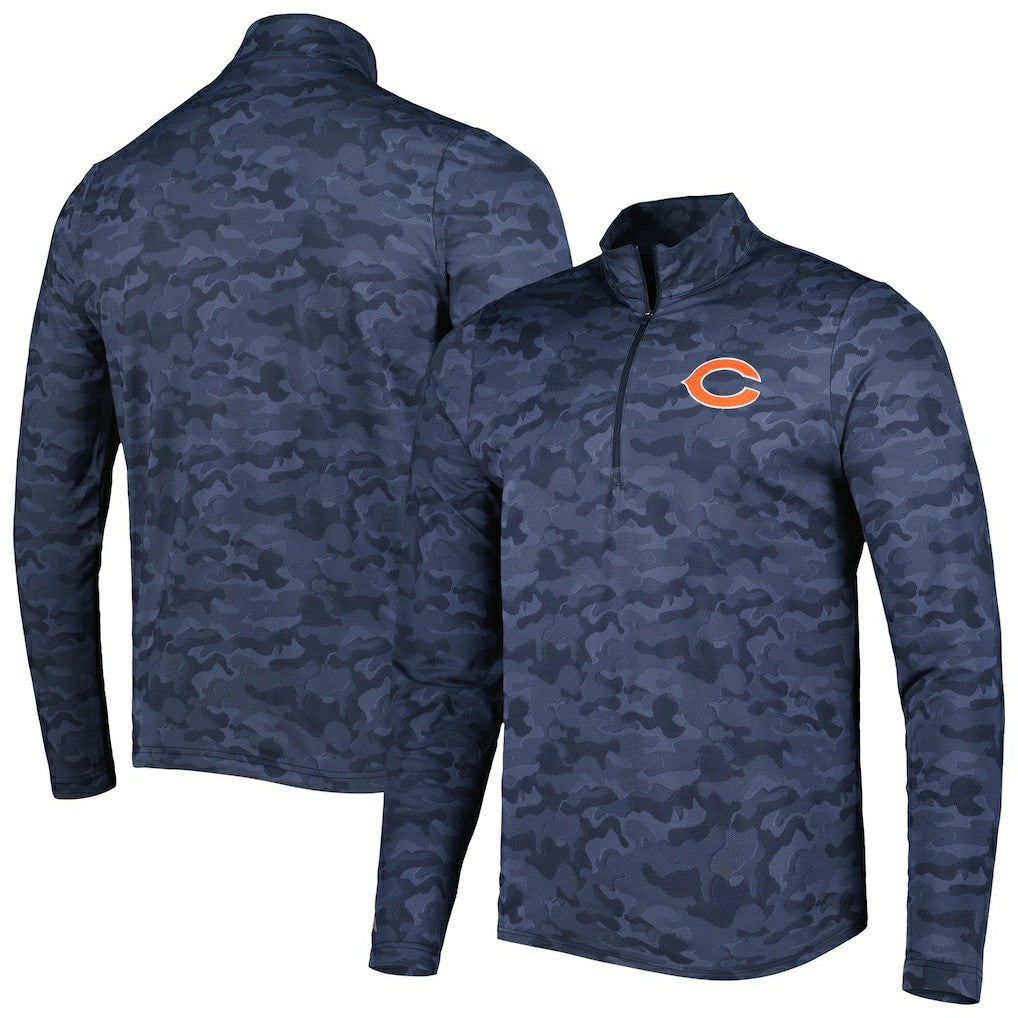 Antigua Brigade Quarter-Zip Sweatshirt - Chicago Bears Sweatshirts