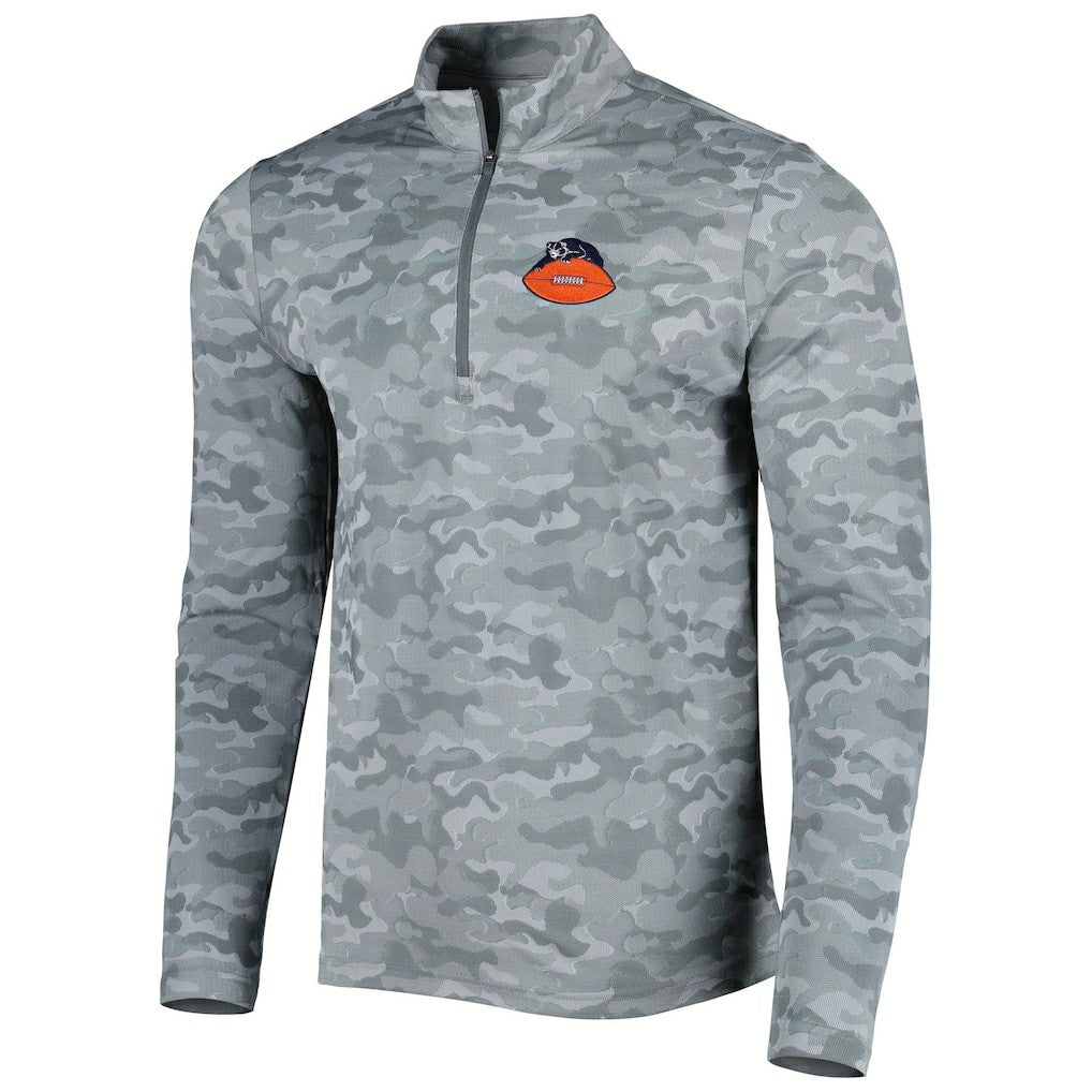 Antigua Brigade Throwback Quarter-Zip Top - Chicago Bears Tops
