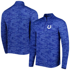 Antigua Brigade Quarter-Zip Sweatshirt - Indianapolis Colts Sweatshirts