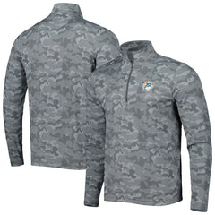 Antigua Brigade Throwback Quarter-Zip Top - Miami Dolphins Tops