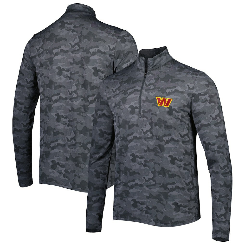 Antigua Brigade Quarter-Zip Sweatshirt - Washington Commanders Sweatshirts