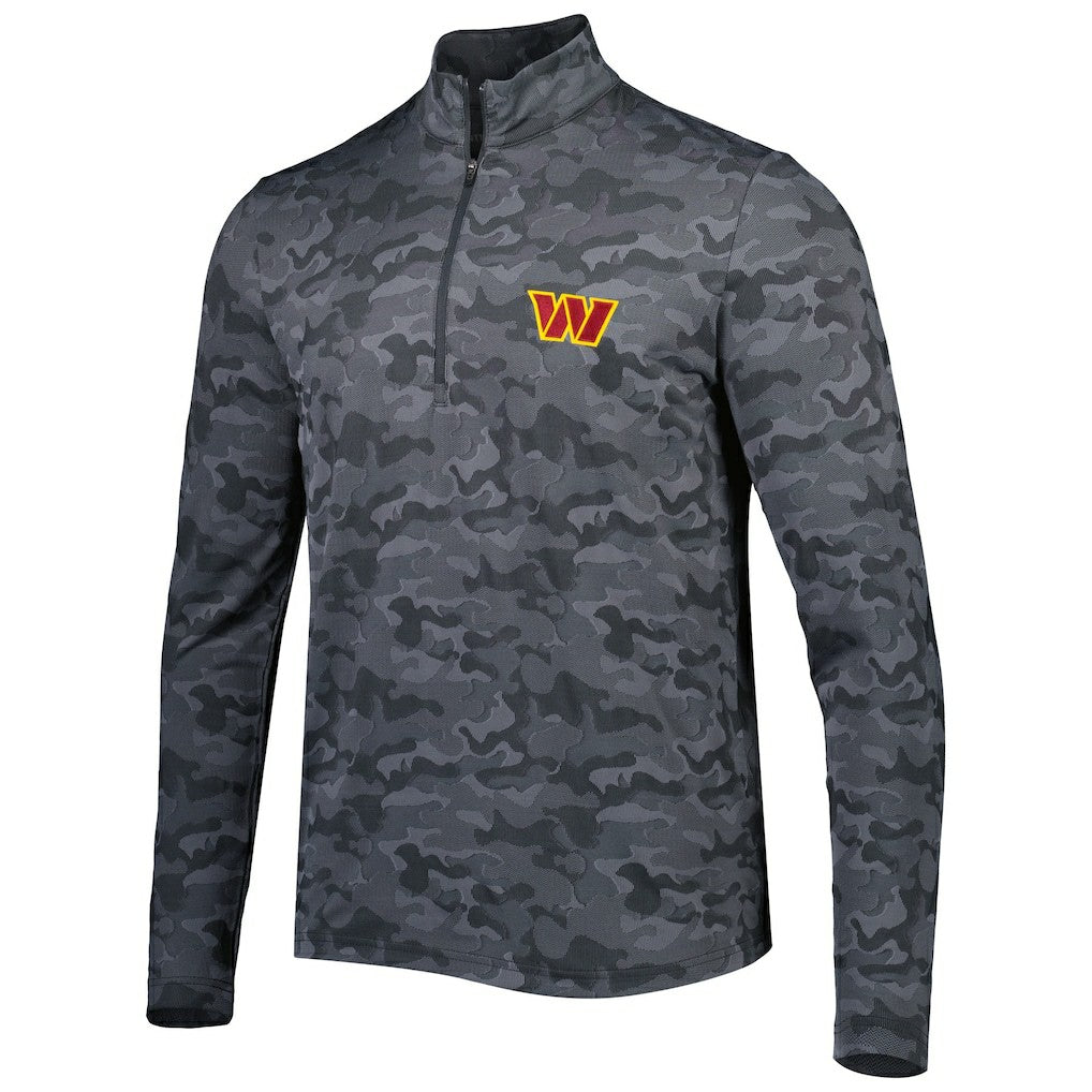 Antigua Brigade Quarter-Zip Sweatshirt - Washington Commanders Sweatshirts