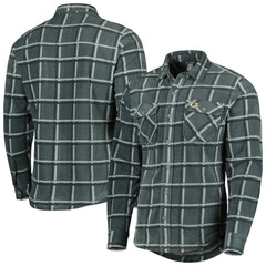 Antigua Industry Flannel Button-Up Shirt Jacket - Green Bay Packers Jackets