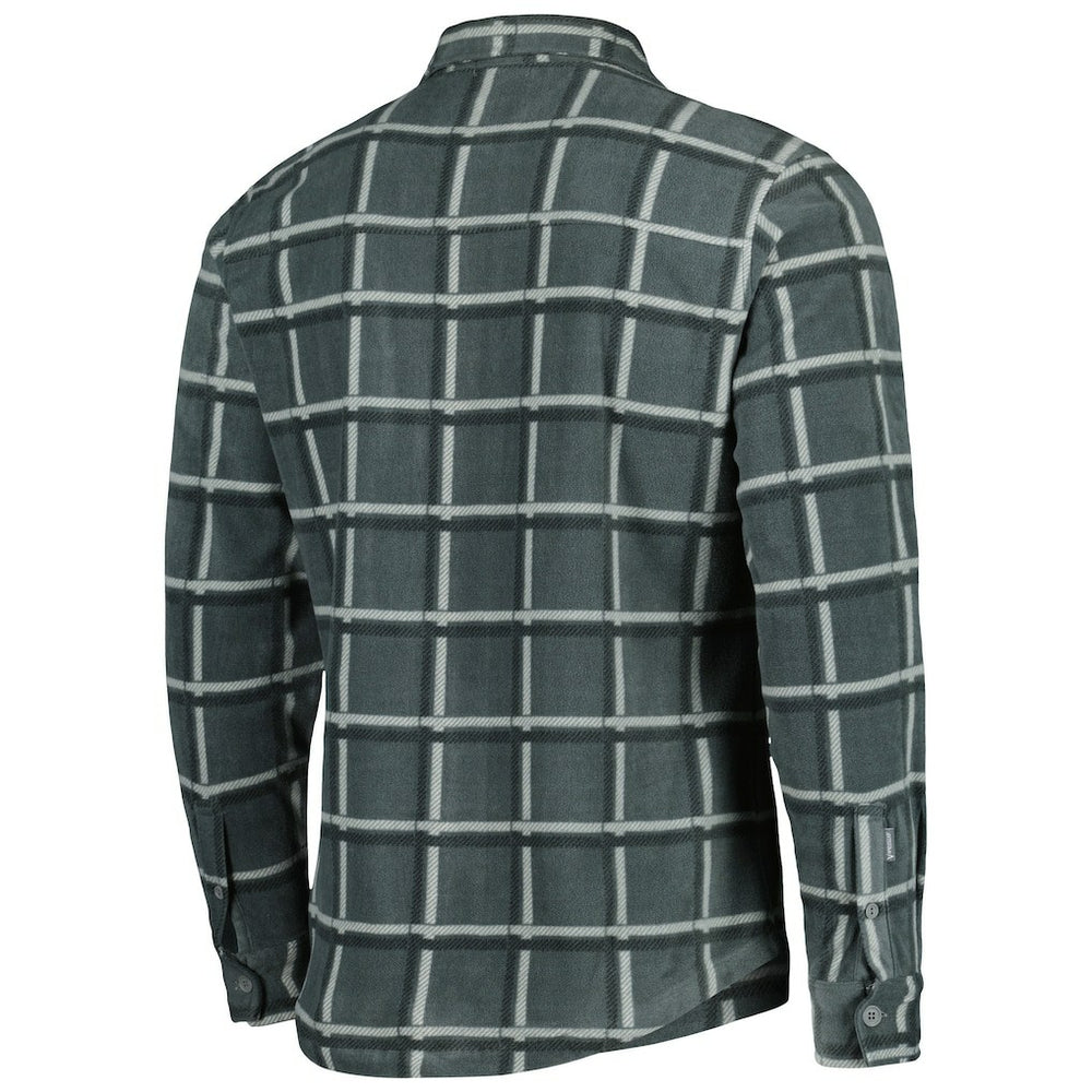 Antigua Industry Flannel Button-Up Shirt Jacket - Green Bay Packers Jackets
