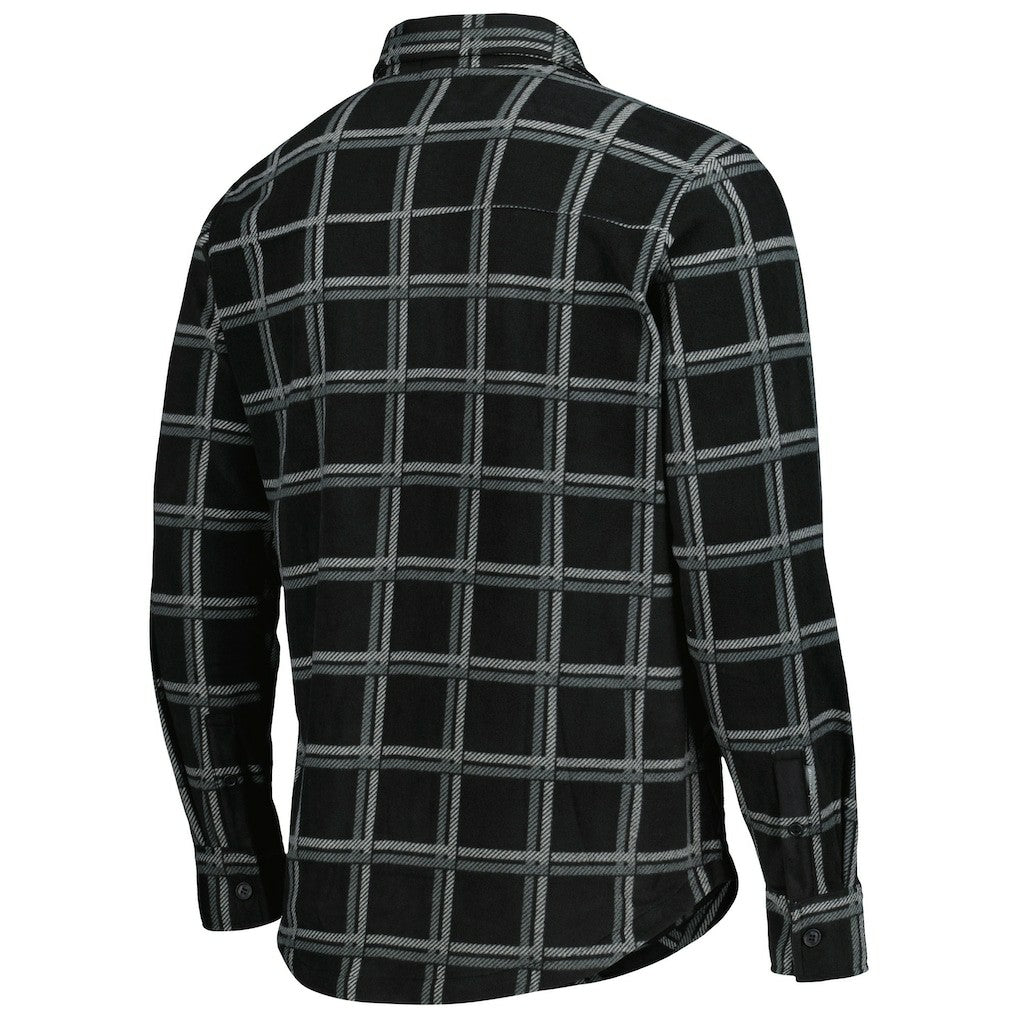 Antigua Industry Flannel Button-Up Shirt Jacket - Las Vegas Raiders Jackets
