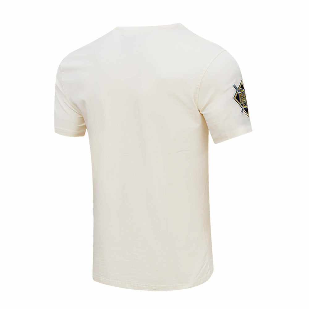 Cream Milwaukee Brewers Pro Standard Cooperstown Collection Old English T-Shirt