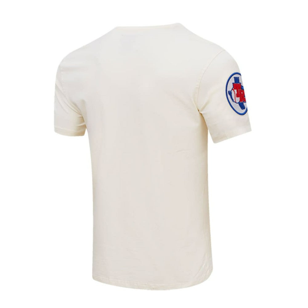 Cream Texas Rangers Pro Standard Cooperstown Collection Old English T-Shirt
