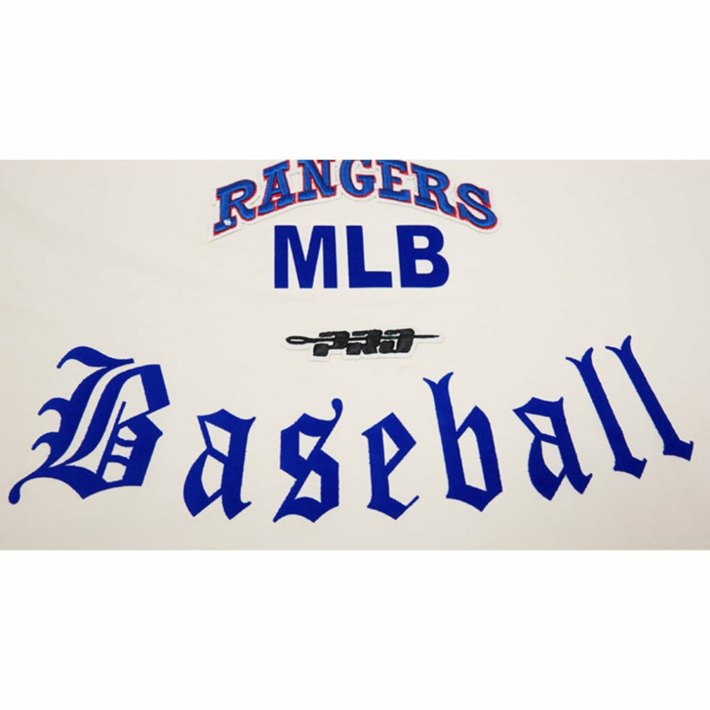 Cream Texas Rangers Pro Standard Cooperstown Collection Old English T-Shirt