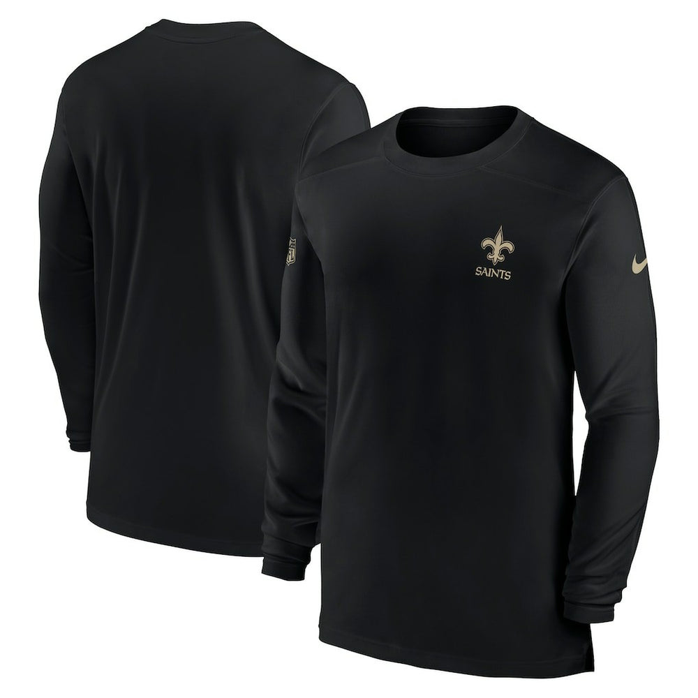 Sideline Coach Performance Long Sleeve T-Shirt - New Orleans Saints T-shirts