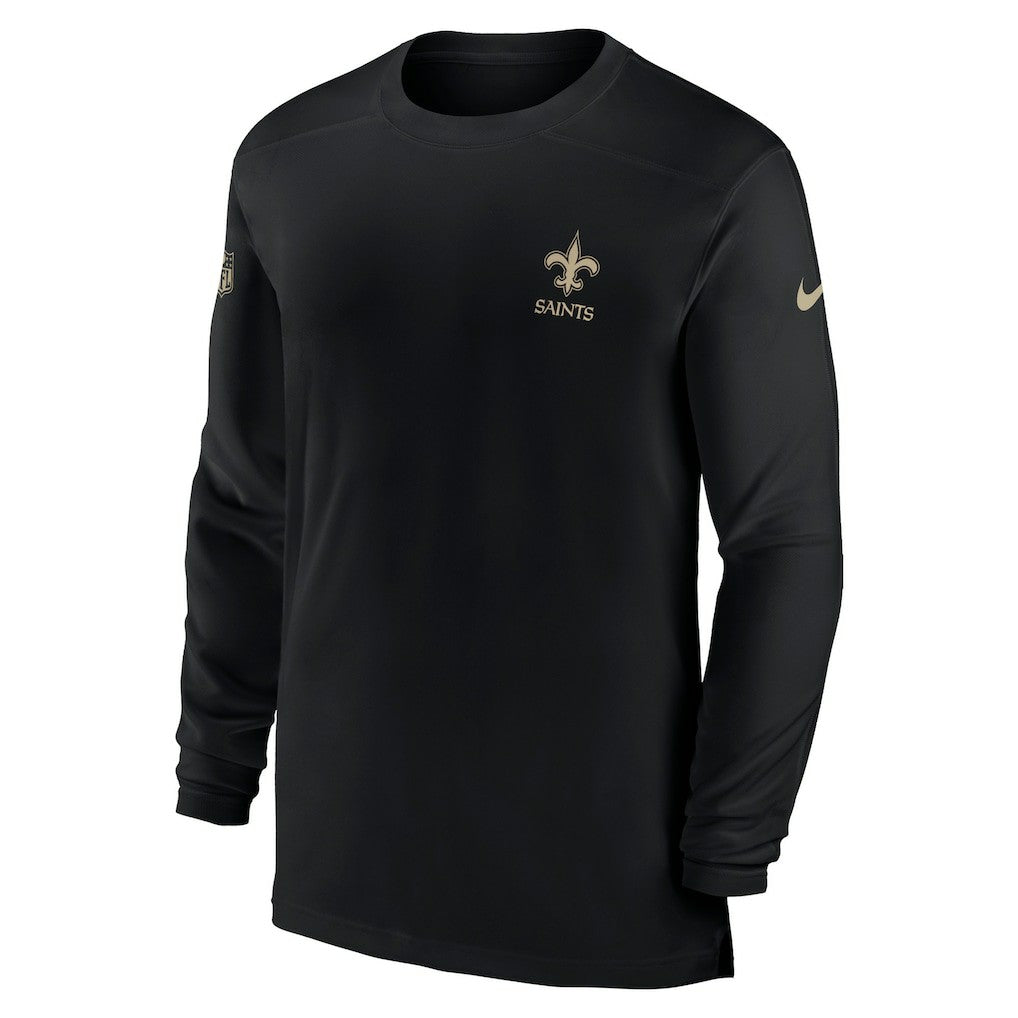 Sideline Coach Performance Long Sleeve T-Shirt - New Orleans Saints T-shirts
