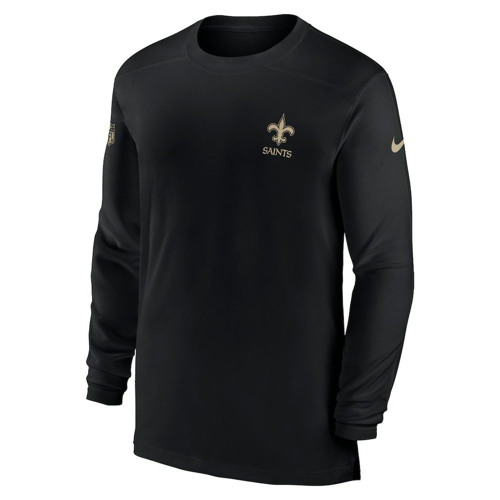 Sideline Coach Performance Long Sleeve T-Shirt - New Orleans Saints T-shirts