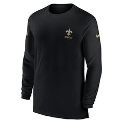 Sideline Coach Performance Long Sleeve T-Shirt - New Orleans Saints T-shirts