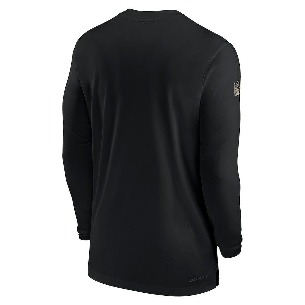 Sideline Coach Performance Long Sleeve T-Shirt - New Orleans Saints T-shirts