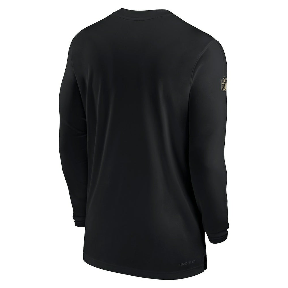 Sideline Coach Performance Long Sleeve T-Shirt - New Orleans Saints T-shirts