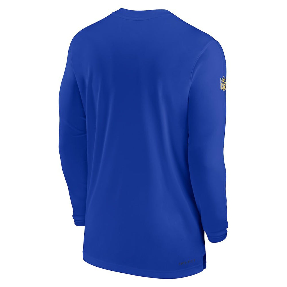 Sideline Coach Performance Long Sleeve T-Shirt - Los Angeles Rams T-shirts