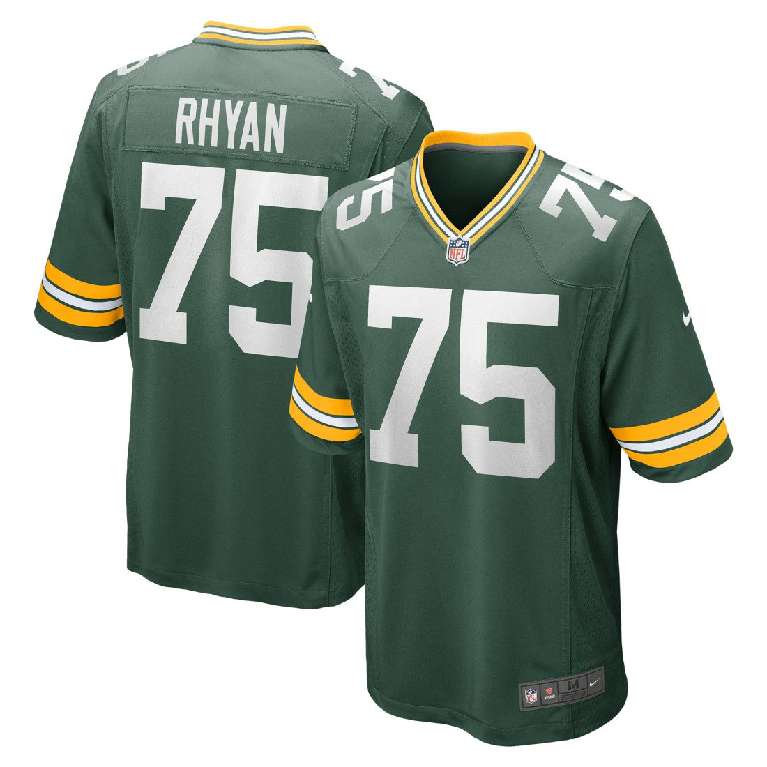 Sean Rhyan  Game Player Jersey - Green Bay Packers Jerseys