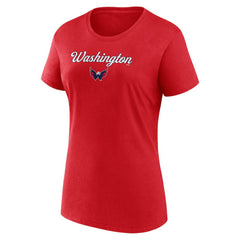 NHL Washington Capitals Fanatics Women's Script T-Shirt & Shorts Set