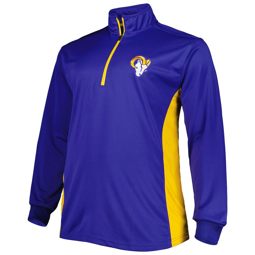 Big & Tall Quarter-Zip Top - Los Angeles Rams Tops